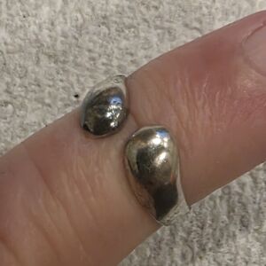 Womans Elegant 925 Mexico Adjustable Silver Ring